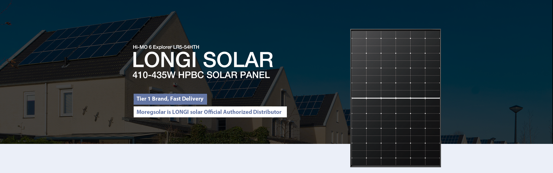 Módulo solar LONGI Explorer 410w 420w 430w 435w panel solar con marco negro